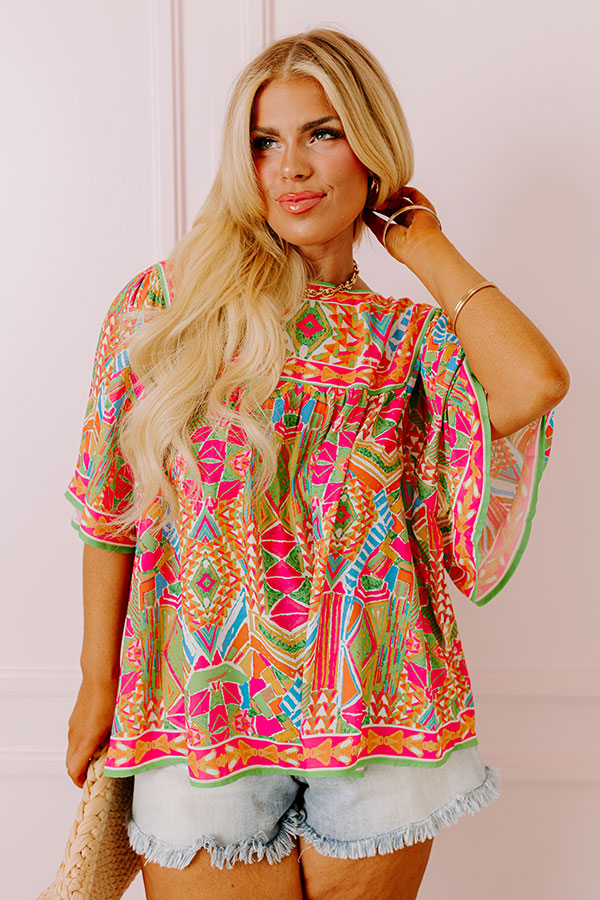 Sunshine Serenade Shift Top Curves Image - 1