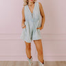 Urban Chic Denim Romper in Light Wash Image - 1