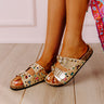 The Bayle Embellished Metallic Sandal Image - 1