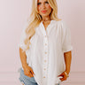 Ocean Breeze Shift Top in White Curves Image - 1