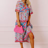 Tropical Bloom Midi in Blue Image - 1