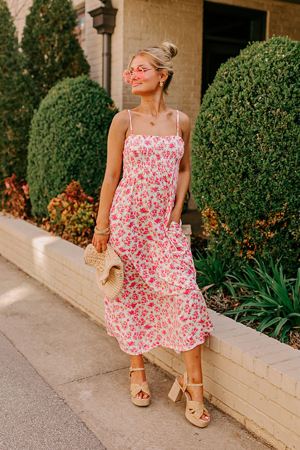 Smiles and Sunshine Floral Maxi in Ivory Image - 1