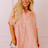 Ocean Breeze Shift Top in Peach Curves Image - 1