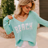 Beach Life Knit Sweater in Ocean Wave Image - 1