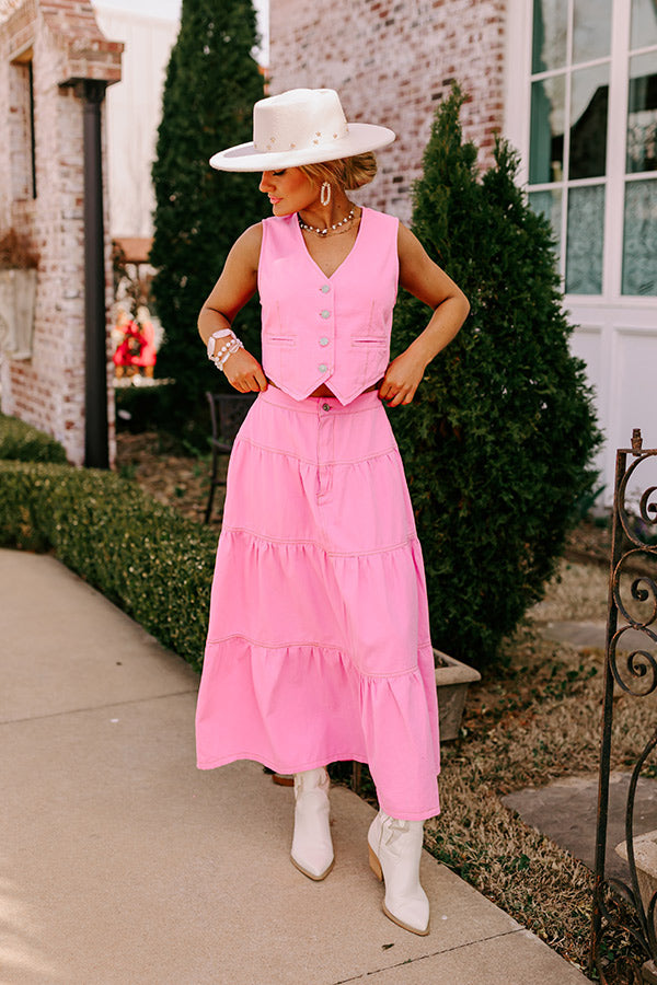 Lady Luck High Waist Denim Skirt Image - 5